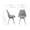 Стул деревянный Bonuss light blue, wood