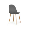 Стул Lilu dark grey / wood