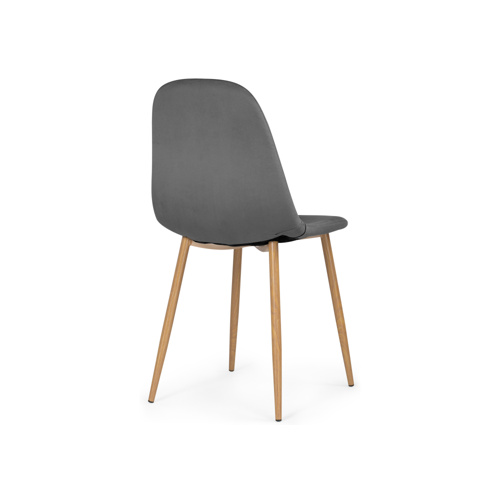 Стул Lilu dark grey / wood