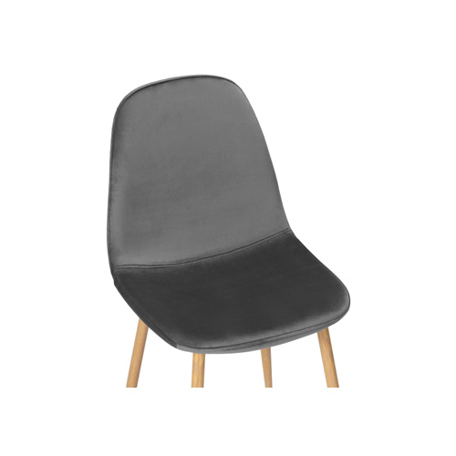 Стул Lilu dark grey / wood