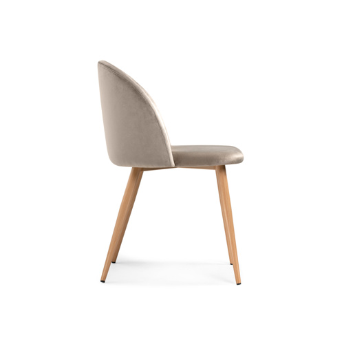 Стул на металлокаркасе Aldo beige, wood