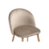 Стул на металлокаркасе Aldo beige, wood