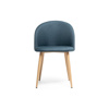 Стул на металлокаркасе Aldo blue, wood