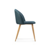 Стул на металлокаркасе Aldo blue, wood