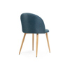 Стул на металлокаркасе Aldo blue, wood