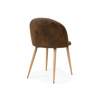 Стул на металлокаркасе Aldo dark brown, wood