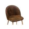 Стул на металлокаркасе Aldo dark brown, wood