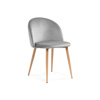 Стул на металлокаркасе Aldo grey, wood
