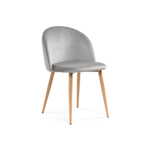 Стул на металлокаркасе Aldo grey, wood