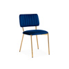 Стул на металлокаркасе Armond dark blue, gold