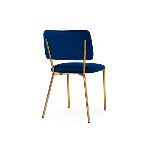 Стул на металлокаркасе Armond dark blue, gold