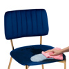 Стул на металлокаркасе Armond dark blue, gold
