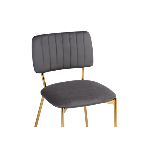 Стул на металлокаркасе Armond dark gray, gold