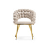 Стул на металлокаркасе Ball beige, gold