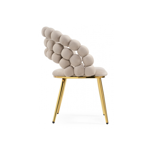 Стул на металлокаркасе Ball beige, gold
