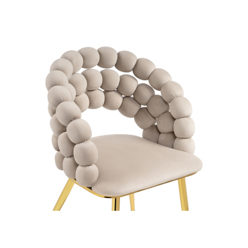 Стул на металлокаркасе Ball beige, gold