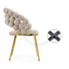 Стул на металлокаркасе Ball beige, gold