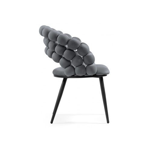 Стул на металлокаркасе Ball dark gray, black