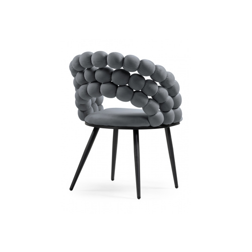 Стул на металлокаркасе Ball dark gray, black