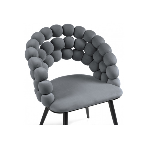 Стул на металлокаркасе Ball dark gray, black