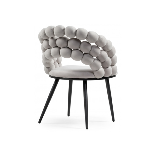 Стул на металлокаркасе Ball gray, black