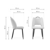 Стул на металлокаркасе Barton oliva, black