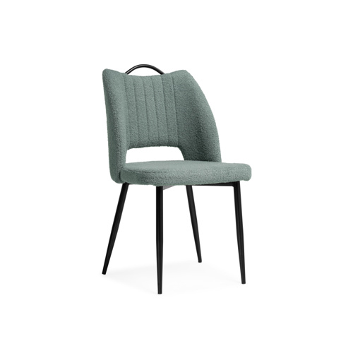 Стул на металлокаркасе Barton oliva, black
