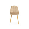 Стул на металлокаркасе Capri dark beige, wood
