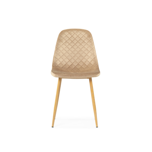 Стул на металлокаркасе Capri dark beige, wood