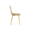 Стул на металлокаркасе Capri dark beige, wood