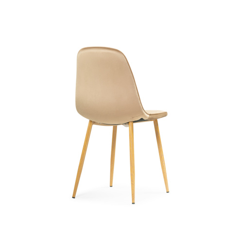 Стул на металлокаркасе Capri dark beige, wood