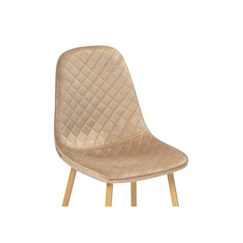 Стул на металлокаркасе Capri dark beige, wood