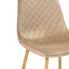 Стул на металлокаркасе Capri dark beige, wood