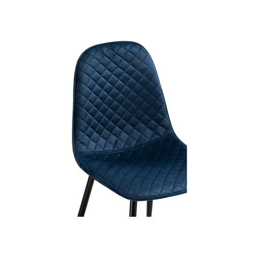 Стул на металлокаркасе Capri dark blue, black