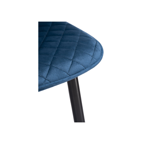 Стул на металлокаркасе Capri dark blue, black