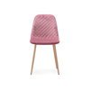 Стул на металлокаркасе Capri pink, wood