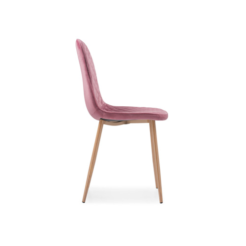 Стул на металлокаркасе Capri pink, wood