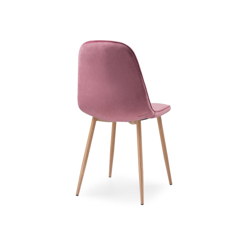 Стул на металлокаркасе Capri pink, wood