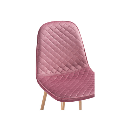Стул на металлокаркасе Capri pink, wood