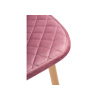 Стул на металлокаркасе Capri pink, wood