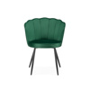 Стул на металлокаркасе Coral green, black