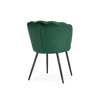 Стул на металлокаркасе Coral green, black