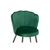 Стул на металлокаркасе Coral green, black