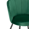 Стул на металлокаркасе Coral green, black