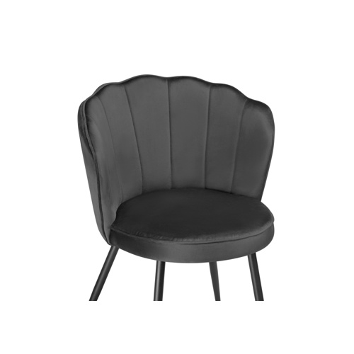 Стул на металлокаркасе Coral grey, black