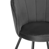 Стул на металлокаркасе Coral grey, black