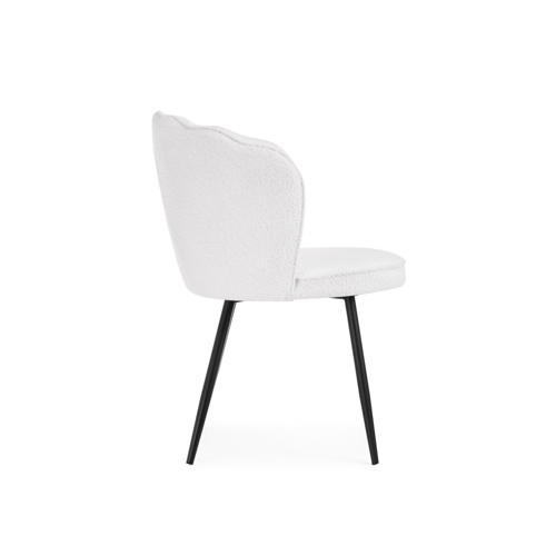 Стул на металлокаркасе Coral white, black