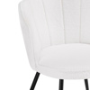 Стул на металлокаркасе Coral white, black