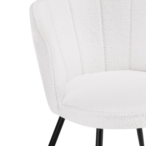 Стул на металлокаркасе Coral white, black