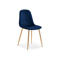 Стул на металлокаркасе Dabl dark blue, gold